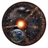 Gmuret Puzzle Univers Rond, Puzzles Classiques de Jeu de système Solaire pour Adultes Enfants Les planètes du système Solaire