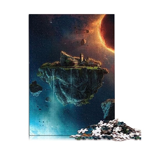 Puzzles tête Mort Flammes pour Adultes et enfantsCardboard Puzzles Puzzles pour Adultes 1000 pièces pour Adultes et Enfants à