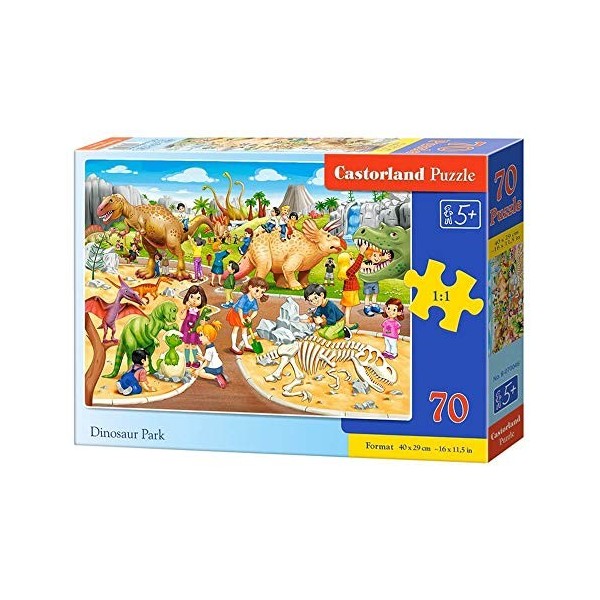 Castorland B-070046 Dinosaur Park 70 Pièces Puzzle Multicolore