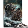 Puzzles pour Adultes Puzzle Monster Titan Cat Kraken Puzzles en Carton 1000 pièces Puzzles pour Enfants à partir de 12 Ans Je