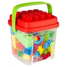 COLORBABY 49279 Kit de Construction pour Enfant 35 pièces Maxi Color Block