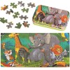 KOKOBOX Puzzle-in-Can Jouet Enfant Jouet Puzzle pour Enfants Jeux Enfants 3 4 5 Ans Puzzle Bébés Animaux Puzzles 60 Pièces 