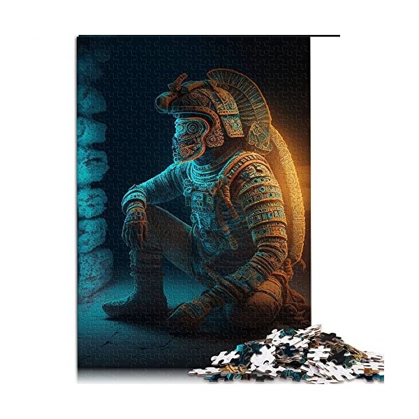 Puzzle 1000 pièces pour Adultes Astronaute Puzzle pour Adultes Puzzles en Carton Jeu Difficile （Taille 26x38cm）