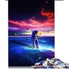 Puzzle 1000 pièces pour Adultes Astronaute Puzzle pour Adultes Puzzles en Carton Jeu Difficile （Taille 26x38cm）