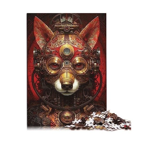 Puzzles pour Adultes Chien biomécanique Puzzles en Carton Puzzles Amusants pour Adultes 1000 pièces pour Adultes Enfants 12+ 