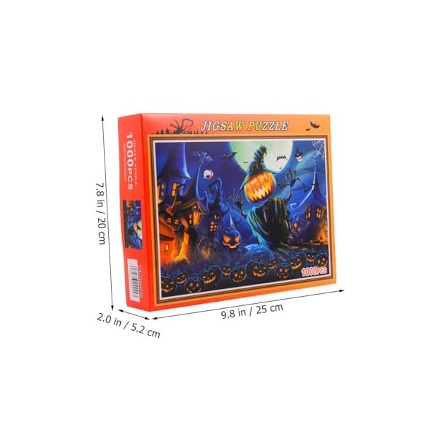 TOYANDONA 1 Boîte 1000 Pièces Puzzle Les Jouets denfants Énigmes Éducatives Casse-tête pour Enfants Cotillons dhalloween Jo