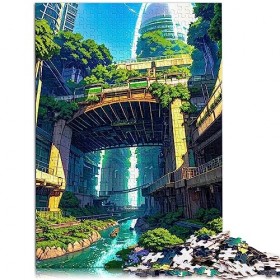 Puzzles pour Adultes Puzzle Style Japonais Puzzles 1000 pièces Puzzles en Carton Puzzle Anti Stress Défi Difficile 10,27" x 2