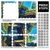 Puzzles pour Adultes Puzzle Style Japonais Puzzles 1000 pièces Puzzles en Carton Puzzle Anti Stress Défi Difficile 10,27" x 2