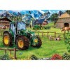 Schmidt Spiele 58535 Puzzle Tracteur, John Deere 6120M, 1000 pièces, Multicolore