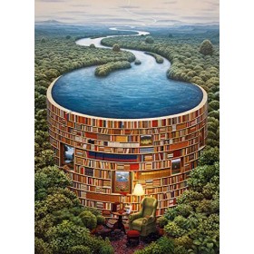 Clementoni Bibliodame-1000 pièces-Puzzle Adulte-fabriqué en Italie, 39603, No Color