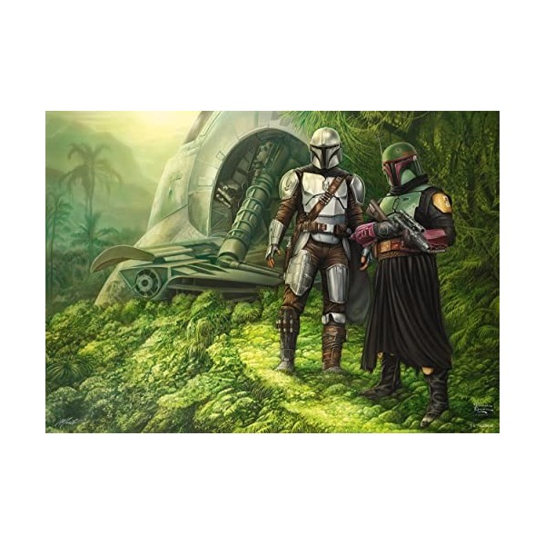 Schmidt Spiele 58432 Puzzle Thomas Kinkade The Mandalorian, Brothers in Arms, 1000 pièces