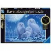 Ravensburger - Puzzle Adulte - Puzzle 500 p Star Line - Chouettes au clair de lune - 16595
