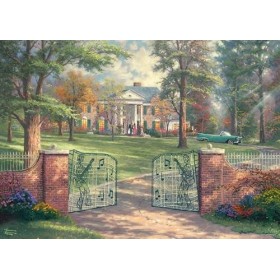 Schmidt Spiele Puzzle 58783 Thomas Kinkade, Graceland 50e Anniversaire, 1000 pièces, Multicolore