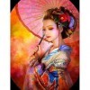 Puzzle en bois 1000 pièces - Geisha japonaise - Grand puzzle - Jeu de puzzle pour adultes et enfants