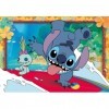 Clementoni Supercolor Disney Stitch – 2 x 20 Comprend 2 20 pièces Enfants 3 Ans, Puzzle Dessins animés, fabriqué en Italie,