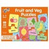 Galt Toys, Fruit and Veg Puzzles, Jigsaw Puzzles for Kids, Ages 3 to 5 Years Plus