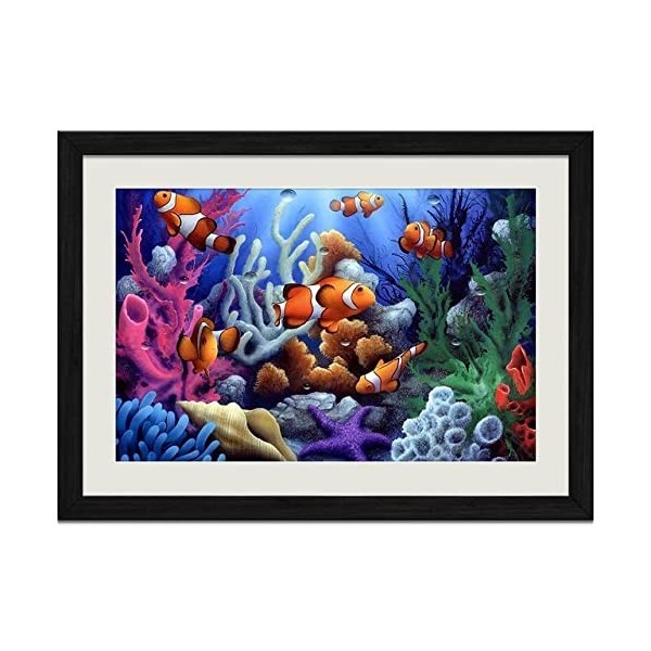 300 pièces colorées sous leau coraux et poisson pour adultes - Puzzle amusant pour enfants - Mode créatif - Halloween