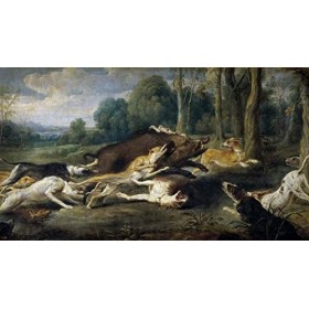 Troupeau de sanglier - Puzzle de chasse - 500 pièces - Pour adultes, adolescents et enfants