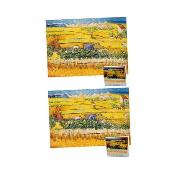 Vaguelly 500 Pièces Puzzle Adulte Casse-tête Artistique Casse-tête De Village Puzzles en Papier Scie Sauteuse Casse-tête pour