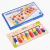 Yojabe Jeu de société Slide Puzzle, Puzzle dapprentissage Montessori | Jouet de Puzzle Coulissant Montessori - Jeu de logiqu