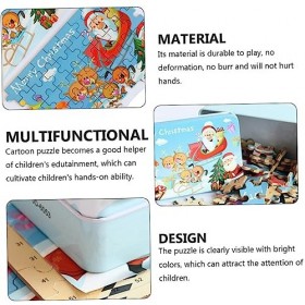 TOYANDONA 2 Ensembles Casse-tête De Noël Jouets De Puzzle Jouets Éducatifs Scie Sauteuse Cadeaux De Noël Jouet De Puzzle Joue