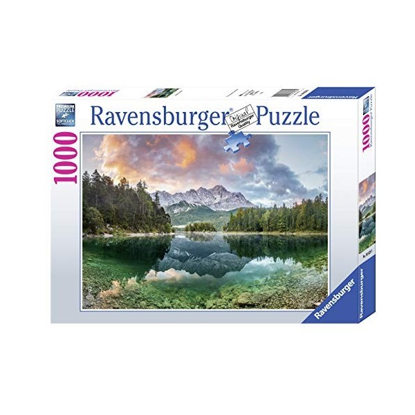 Ravensburger - Puzzle Adulte - Puzzle 1000 p - Vue sur le lac Eibsee, Allemagne - 88628