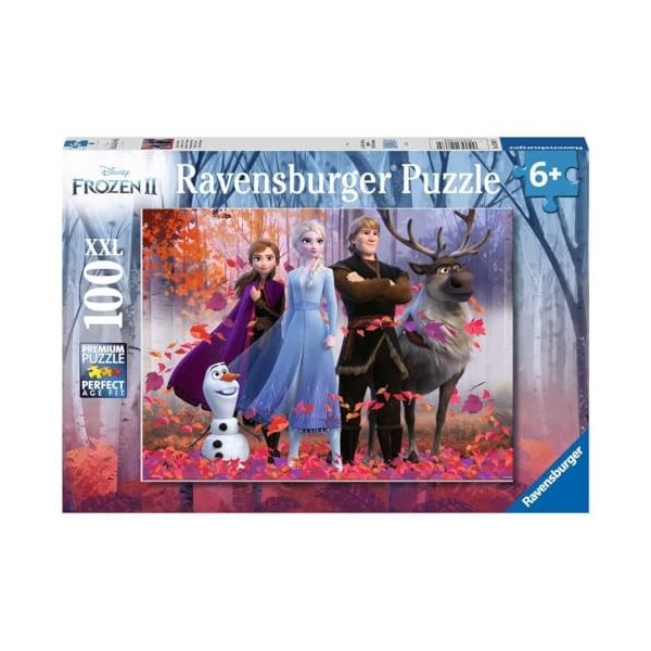 Ravensburger - Puzzle Enfant - Puzzle 100 p XXL - La magie de la forêt - Disney La Reine des Neiges 2 - Dès 6 ans - 12867