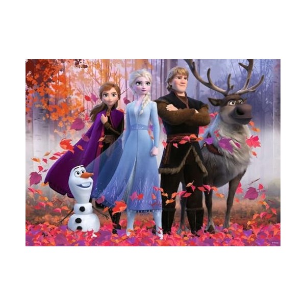 Ravensburger - Puzzle Enfant - Puzzle 100 p XXL - La magie de la forêt - Disney La Reine des Neiges 2 - Dès 6 ans - 12867