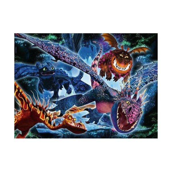 Ravensburger- Leuchtende How to Train Your Dragon Stars 13710-Puzzle pour Enfants Lumineux, 13710