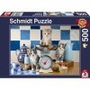 Schmidt Spiele Puzzle 58370 - Chat dans la Cuisine - Puzzle 500 Pièces - Multicolore