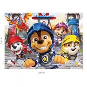 Nathan - Puzzle enfants - 100 pièces - Les chevaliers de la Pat’Patrouille - Fille ou garçon dès 6 ans - Puzzle de qualité su