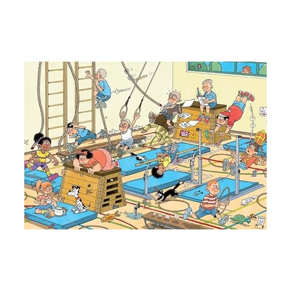 Jumbo- Jan Van Haasteren Junior – Éducation de Sport – 240 pièces Jeu de Puzzle, 20060, Multicolore