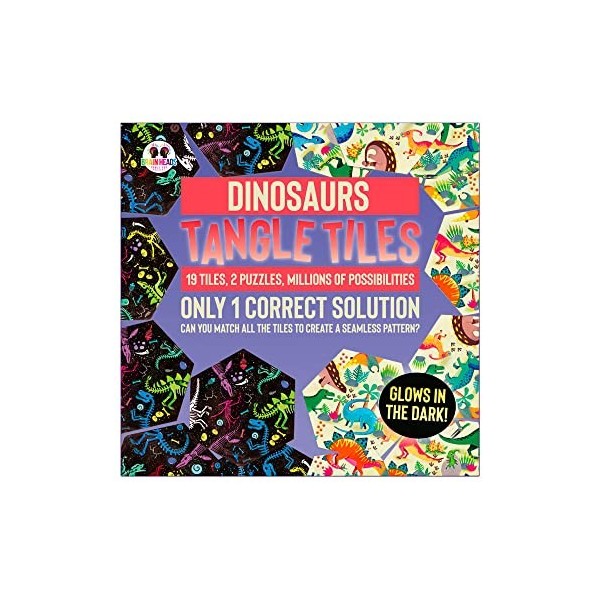 Funtime Gifts Puzzle avec têtes de Dinosaures et Contes