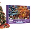 Calendrier de lAvent 2023 Puzzles | Puzzle 24 pièces 1008 pièces, cadeau pour le compte à rebours jusquà Noël | Célébration