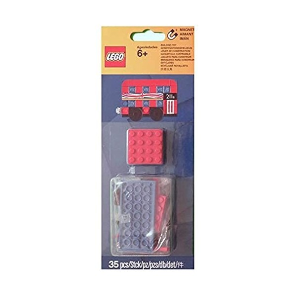 LEGO-673419307710 Your Own Souvenir with This London Bus Magnet Build, 1641927031, Multicolore