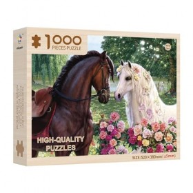 Lambo Puzzle de 1000 pièces pour Adultes - Scène chaleureuse de Mariage de Noël Puzzle de Grande pièce - Décorations de Maiso