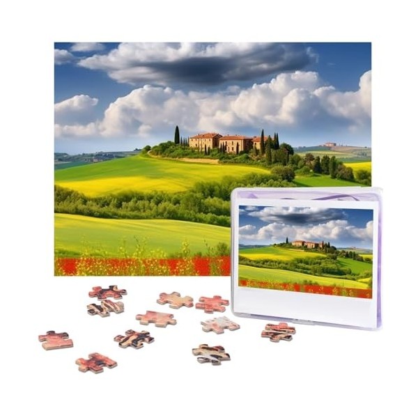 Puzzle de 500 pièces pour adultes - Deux petits lapins mignons - Puzzle cool - Puzzle de Noël - Cadeau pour la famille - Tail