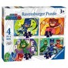 Ravensburger PJ Masks – Puzzle de 10,2 cm 12, 16, 20, 24 pièces pour Enfants à partir de 3 Ans, 5058, 0