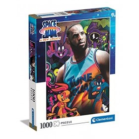Clementoni Space Jam 2 1000 pièces, Film, Movie-fabriqué en Italie, Puzzle Adulte, 39626, Multicolore