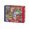 Springboks 500 Piece Jigsaw Puzzle Looney Labels