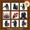 Weapon Pack 225 PCS Accessories Military Weapon Set INCL Helmet Body Armor Cloak and Motorcycles Designed for Minifigures Com