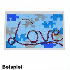 Creleo 30 Pièces de Puzzle à Peindre/carré - 10 pièces-avec Cadre à Personnaliser