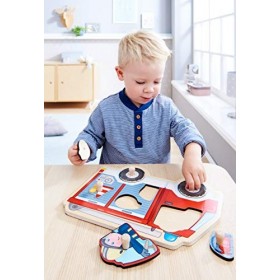 HABA- Puzzle Camion de Pompiers Feuerwehr, 304594, Multicolore