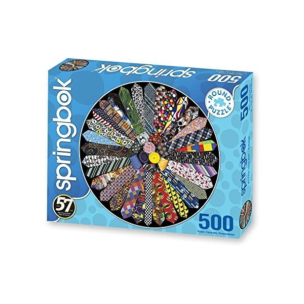 Springbok 500 Piece Round Jigsaw Puzzle Its A Tie!