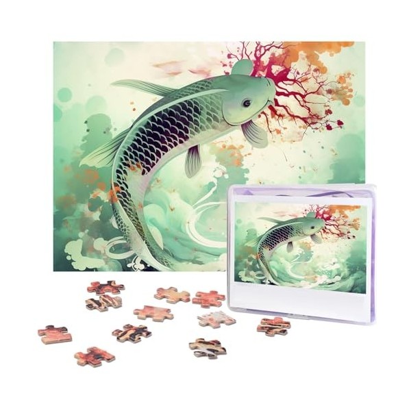 Puzzle 500 pièces pour adultes Beau feu dartifice Puzzle Cool Animal Noël Puzzle Cadeau pour la famille Taille 52 x 38 cm