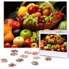Puzzle de 500 pièces pour adultes - Variété de légumes frais et fruits - Puzzle cool - Animal de Noël - Puzzle cadeau pour la