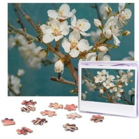 Puzzle de 500 pièces pour adultes en fleur damandier - Puzzle cool animal de Noël - Puzzle cadeau pour la famille - Taille 5
