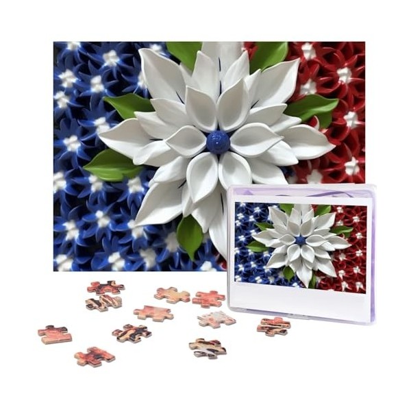 Puzzle de 500 pièces pour adultes en fleur damandier - Puzzle cool animal de Noël - Puzzle cadeau pour la famille - Taille 5