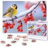 Puzzle 500 pièces pour adultes hiver Noël Père Noël Puzzle Cool Animal Noël Puzzle cadeau pour la famille Taille 52 x 38 cm