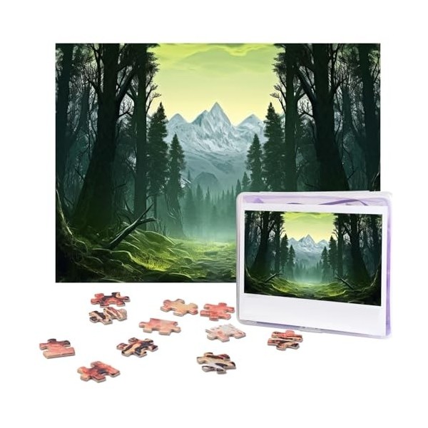 Puzzle 500 pièces pour adultes hiver Noël Père Noël Puzzle Cool Animal Noël Puzzle cadeau pour la famille Taille 52 x 38 cm